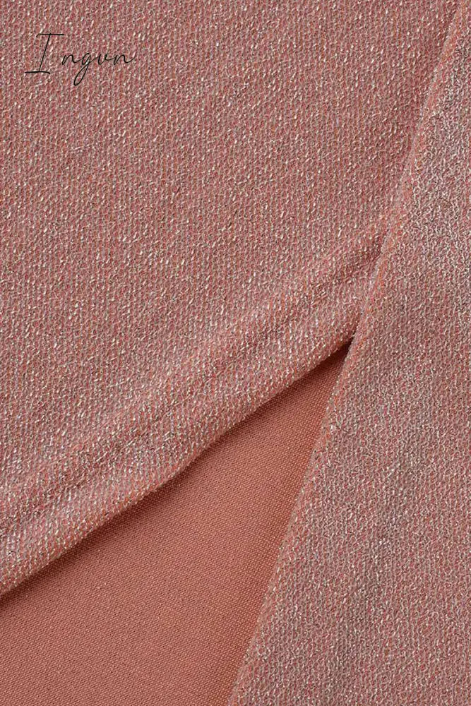 Ingvn - Florcoo Wrap Hip Slit Collar Maxi Dresses(5 Colors)