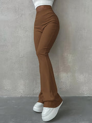 Chic High-Waist Leggings - Comfort Stretch, Solid Color, Perfect for Autumn & Winter - Womens Fashion