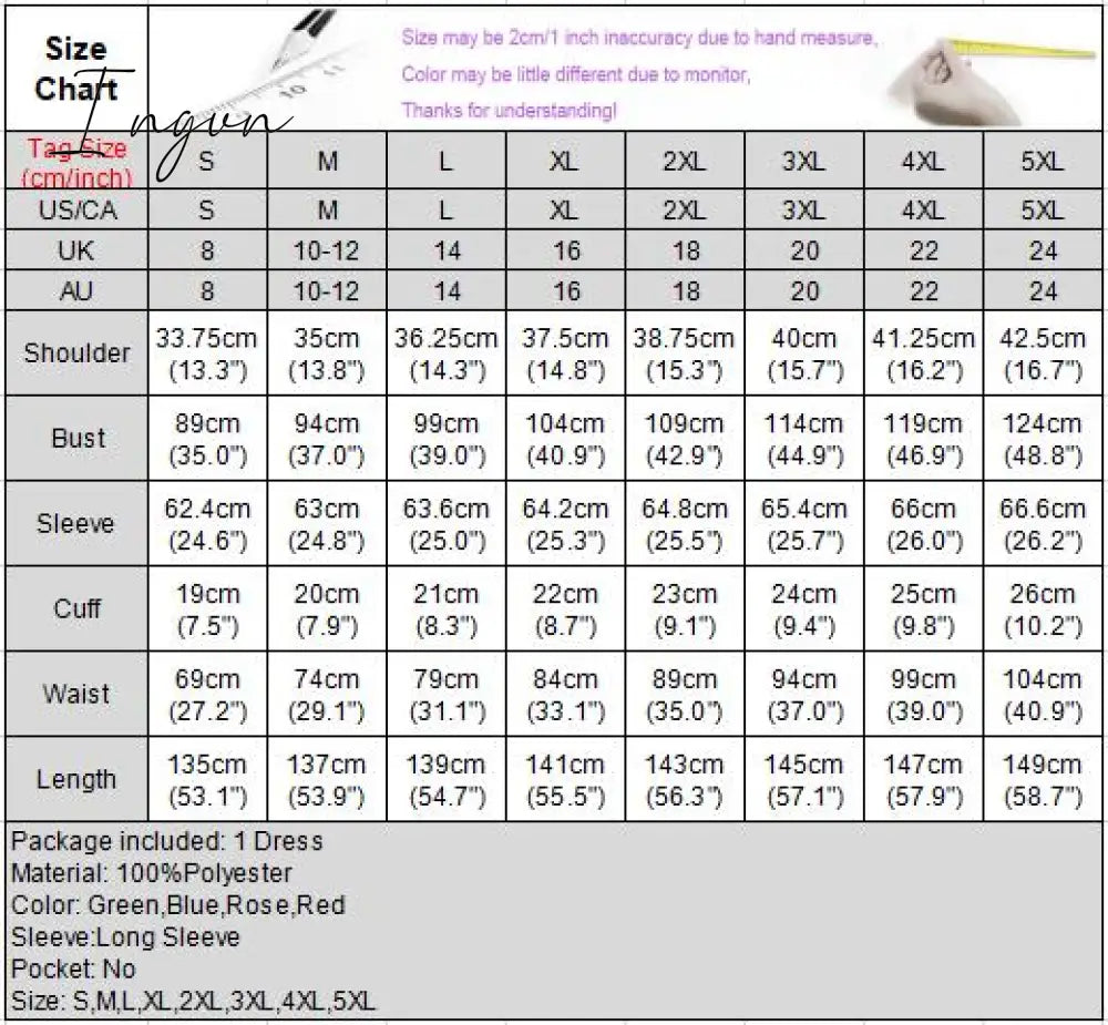 Ingvn - Summer Party Long Maxi Dress Women Long Sleeve Slit Vintage Printed Pleated Bohemian Beach Sundress Casual Vestido