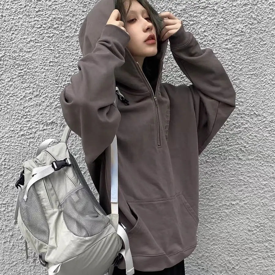 INGVN  Streetwear Vintage Fashion Backpacks Casual Trendy Y2k Aesthetic Students Schoolbags Japanese Women Grunge All Match Rucksacks