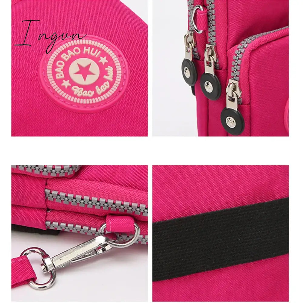 Ingvn - Shoulder Bag Nylon Women Mobile Phone Bag Mini Female Messenger Purse Lady Wallet Small CrossBody Bag Women Handbag Сумка Женска
