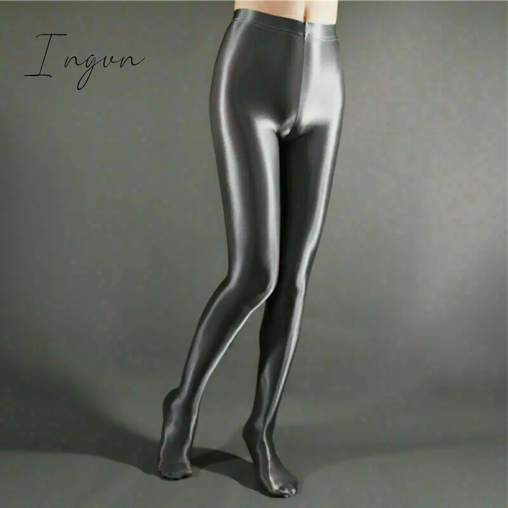 Ingvn - high quality Women High Gloss Pantyhose Tights Elastic Oil Shiny Glossy Stockings Hosiery Plus Size Black Red Blue White