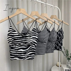 Ingvn - Y2k Tops Women Corset Top Korean Fashion Leopard Crop Top Camis Streetwear Sexy Tank Top Coquette 2023  Summer New
