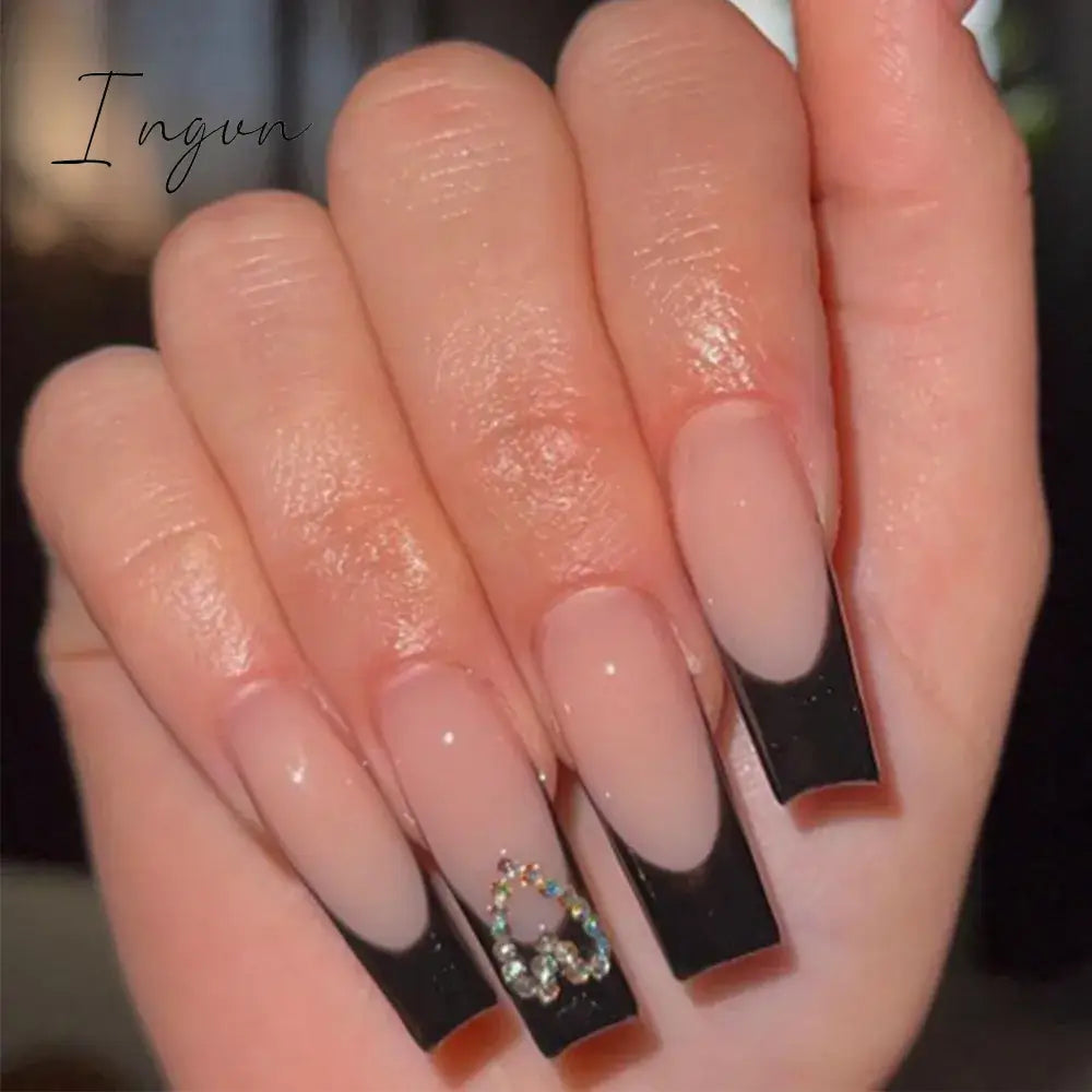 Bow Shaped Nail Art Ballerina False Nails Full Cover Coffin Press on Nails False Nail Detachable Wearable Fake Nails