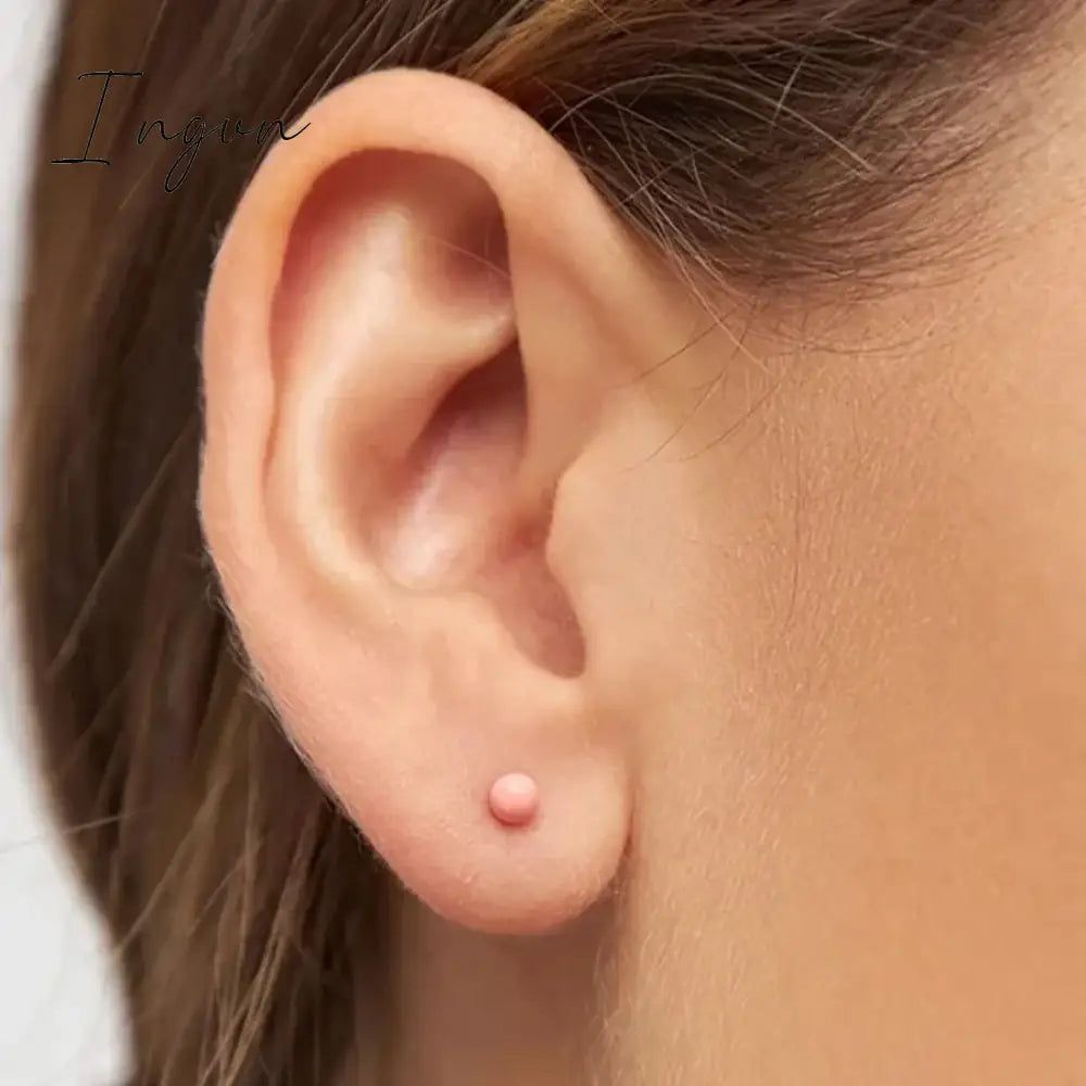 New Trendy Simple Colorful Bean Earrings for Women Exquisite Silver Needle Studs Sweet Elegant Charms Party Jewelry Gifts
