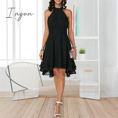 Ingvn - Slim fit round neck sleeveless dress