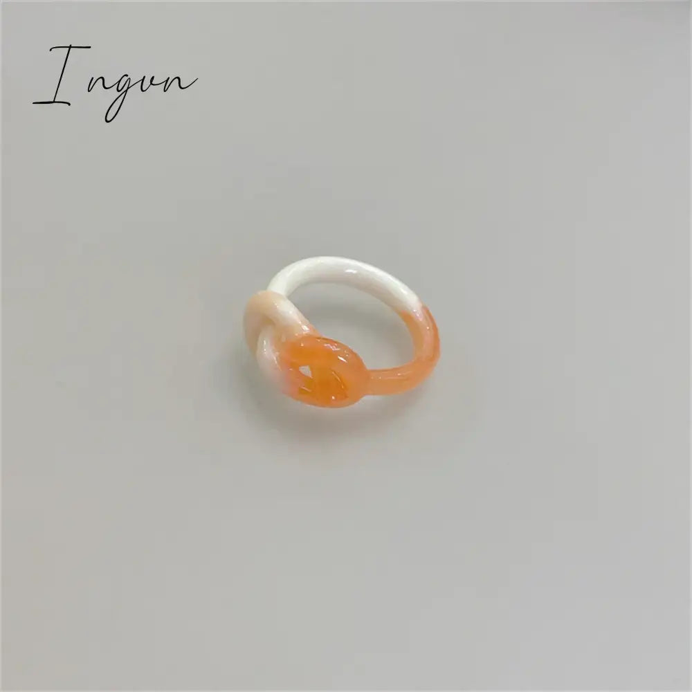 Trend Irregular Colorful Chic Pink Flower Ring for Women Fashion Y2K Cute Resin Ring Statement Aesthetic Jewelry Friend Gifts