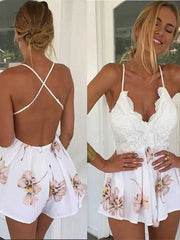 Ingvn - Holiday Summer Ladies Sexy V-Neck Sleeveless Jumpsuit Women Backless Bodycon Party Playsuit Fashion Casual Jumpsuit Romper