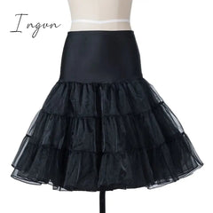 Ingvn - Winter Christmas Dresses Women 50S 60S Vintage Robe Swing Pinup Elegant Party Dress Long Sleeve Casual Plus Size Print Black