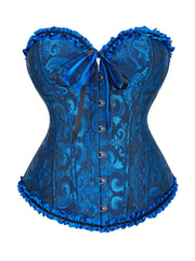 Corset Tops for Women, Bustier Shapewear Lingerie, Lace Waist Push Up Bodysuit