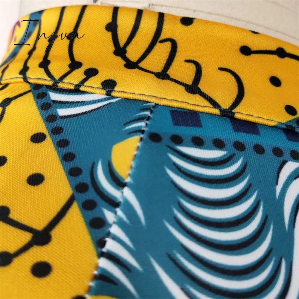 Ingvn - Outfits Fashion Trends Women Summer Print Skirt Vintage Floral African Fashion High Waist Tassel Classy Modest Elegant Retro Jupes Falads