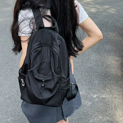 Ingvn  Y2k All Match Casual Women Schoolbags Vintage Trendy Chic Korean Travel Bags New Streetwear Preppy Simple Backpacks for Students