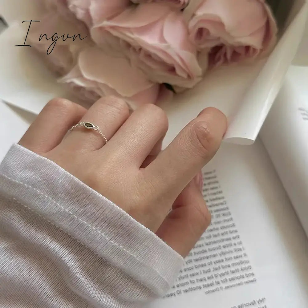 Kpop Star Crystal Zircon Rings Pink Girl Adjustable Chain Ring for Women Wedding Engagement Rings Y2K Rings Aesthetic Jewelry