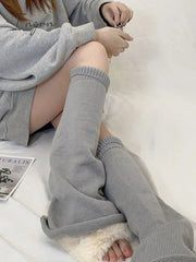 Ingvn - Leisure Fashion Knitting Solid Color Flared Leg Warmers Accessories