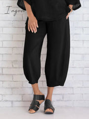 Ingvn - Women's Casual Loose Cotton Pants