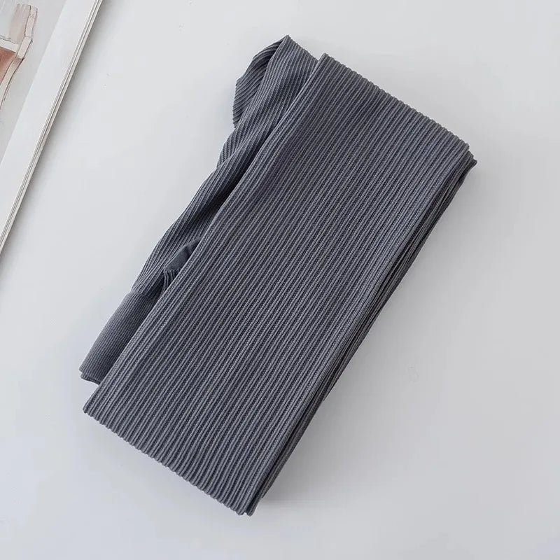 Knit Ribbed Pantyhose Women Sexy See-Through Stockings Black Striped Lace Tights For Women Skinny Leggings Pantyhose New