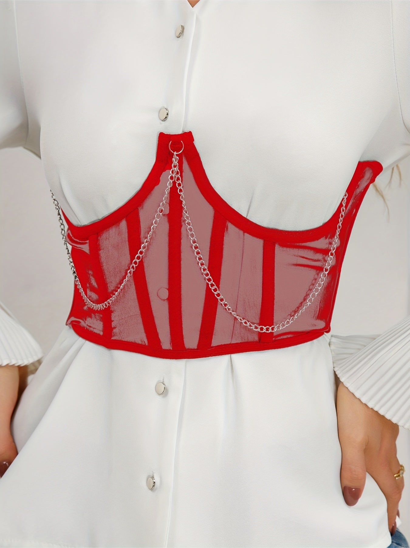 Exquisite Mesh Fishbone Strapless Corset Bustier - Women's Tummy Control Lace Up Slimmer Body Shaper for Hourglass Figure - Adjustable, Breathable, and Comfortable Lingerie & Shapewear for Confident Silhouette
