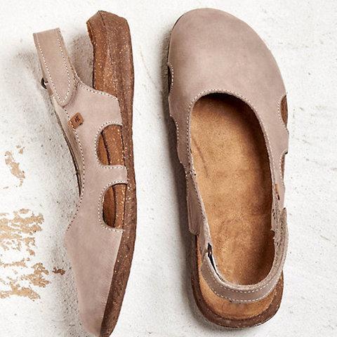 INGVN  New Women Casual Wedges Sandals Summer Buckle Hot Gladiator Retro Non-slip Sandals Flock Ladies Party Office Shoes