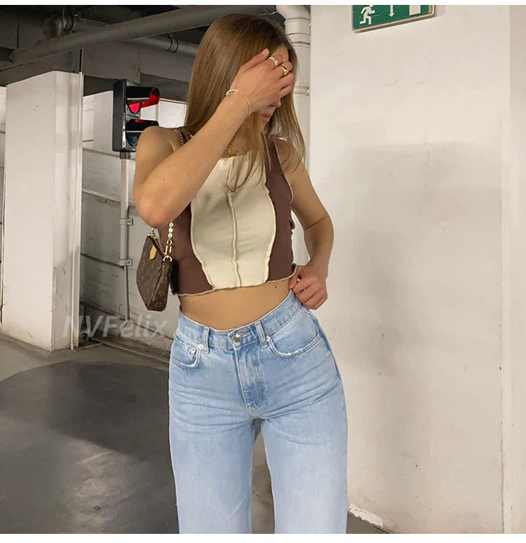 Voguable  Womens Loose Fit Jeans  Ripped Wide Leg For Women High Waist Blue Wash Casual Cotton Denim Trousers Summer Baggy Jean Pants