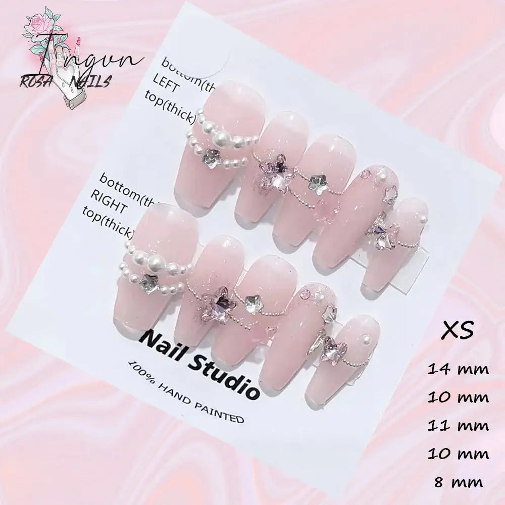 Punk Dragon Charms Press on Nail Artificial Long False Nails XS Black Dragons Goth Presson Tips Butterfly Fake Nail y2k Pressons