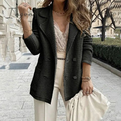 Ingvn - Ladies Elegant Fashion Solid Color Blazer