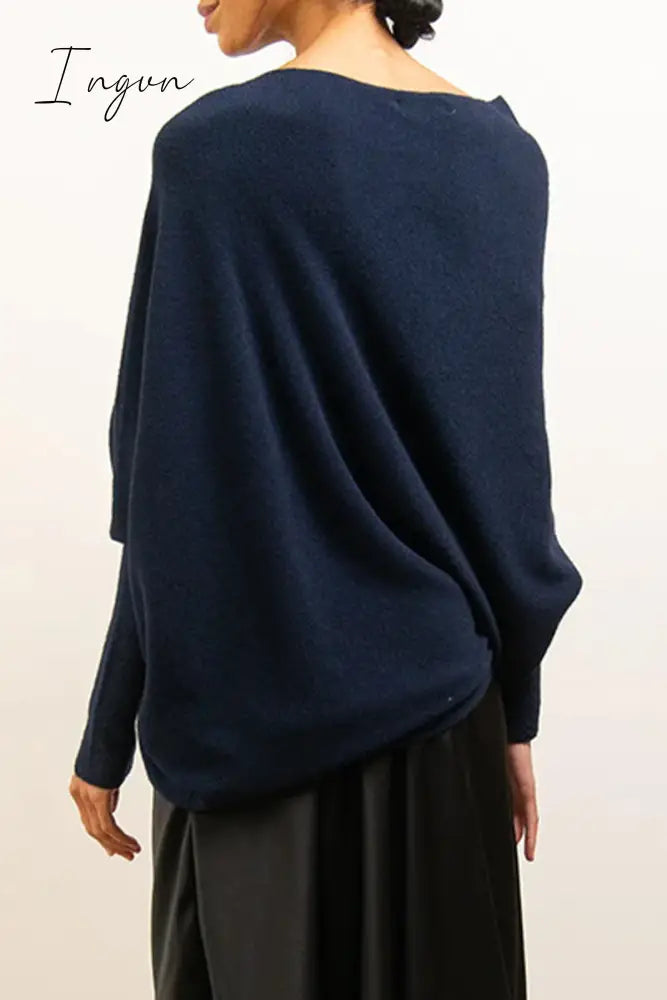 Ingvn - Casual Simplicity Solid Make Old O Neck Tops Tops/Sweaters & Cardigans