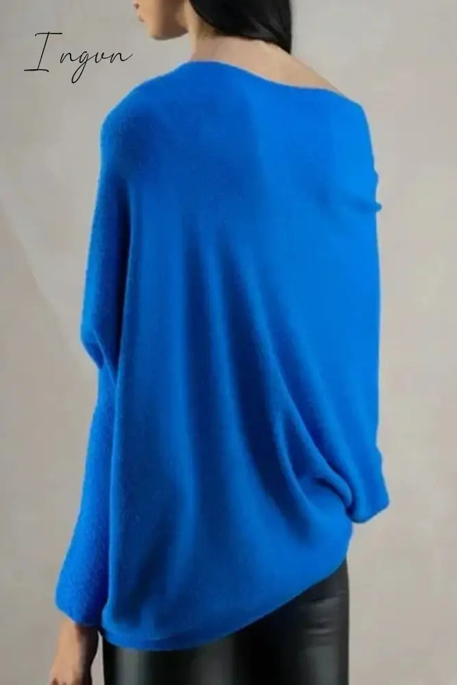 Ingvn - Casual Simplicity Solid Make Old O Neck Tops Tops/Sweaters & Cardigans