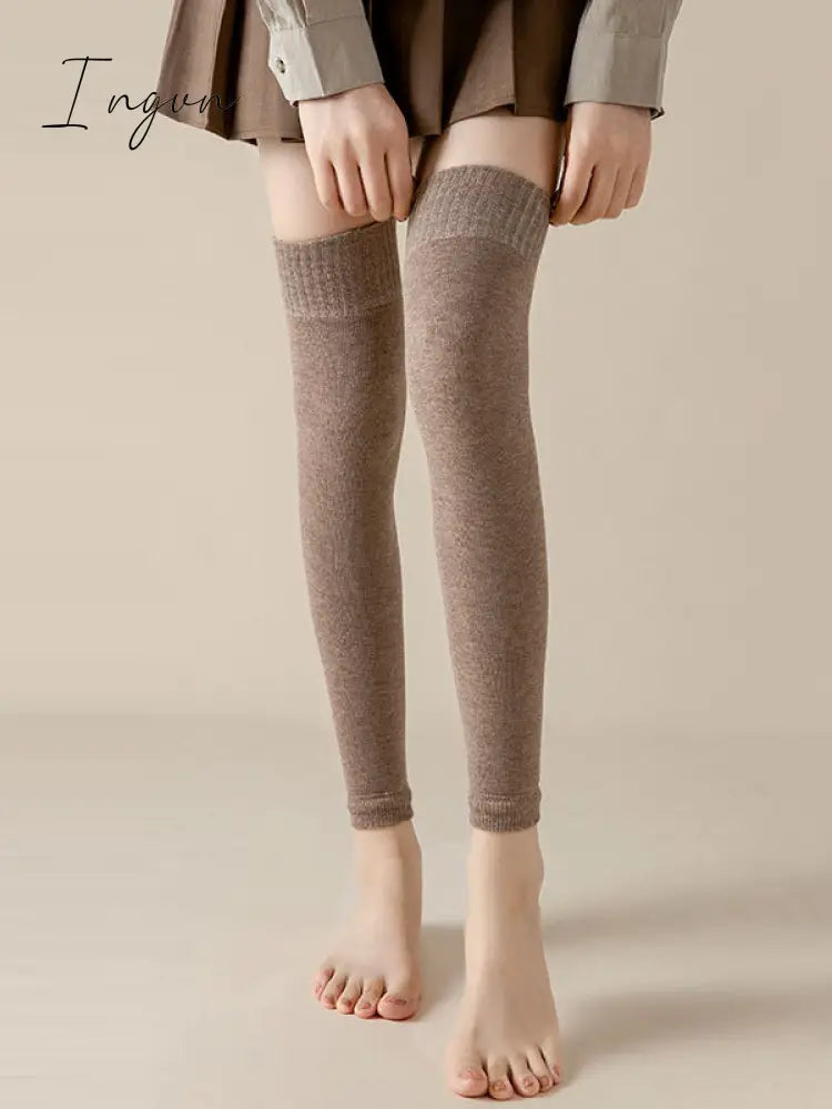 Ingvn - Casual Skinny Keep Warm Solid Color Leg Warmers Accessories Warmers