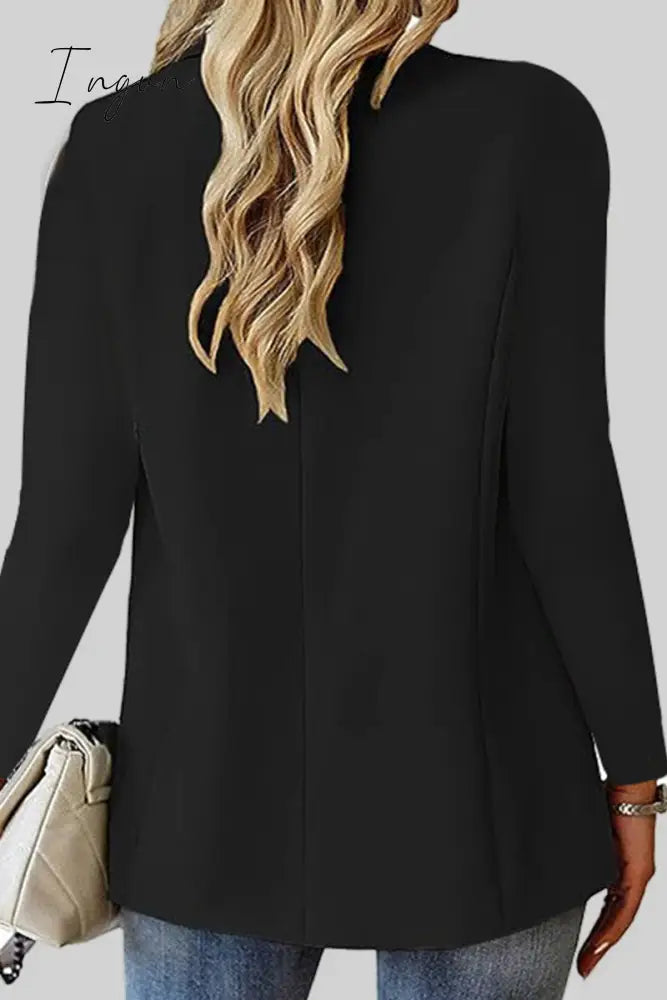 Ingvn - Casual Solid Cardigan Turn-Back Collar Outerwear Outerwear/Suit Jacket