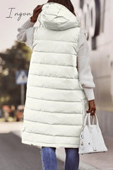 Ingvn - Casual Street Solid Zipper Mandarin Collar Tops Tops/Vests & Waistcoats