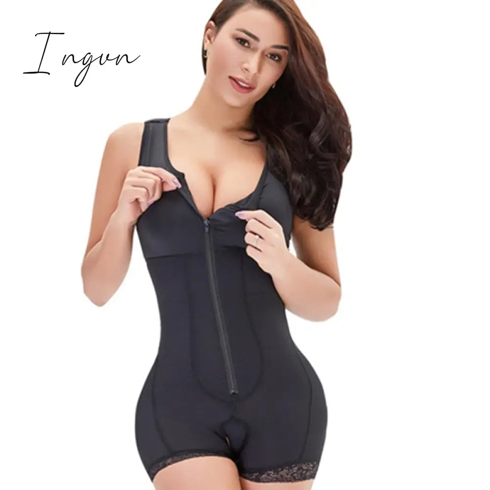 Ingvn - Fajas Full Body Shaper Modeling Waist Trainer Butt Lifter Thigh Reducer Tummy Control Push