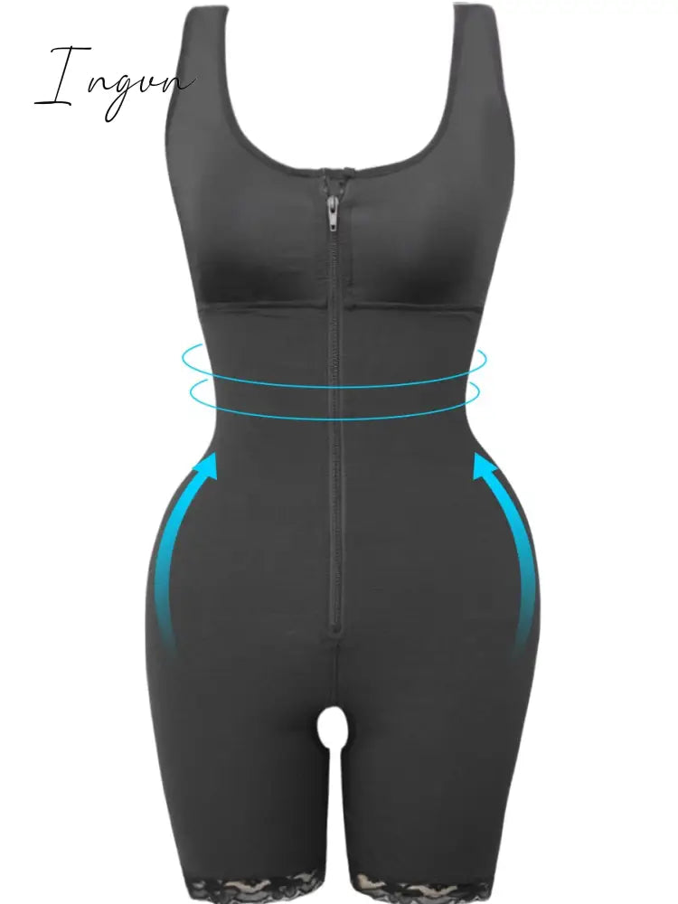Ingvn - Fajas Full Body Shaper Modeling Waist Trainer Butt Lifter Thigh Reducer Tummy Control Push