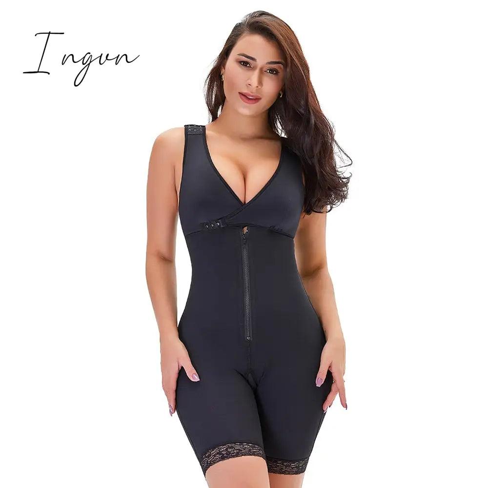 Ingvn - Fajas Full Body Shaper Modeling Waist Trainer Butt Lifter Thigh Reducer Tummy Control Push