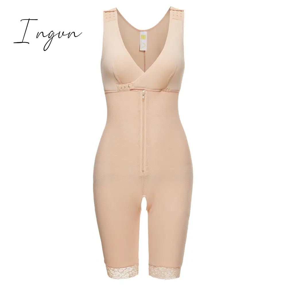 Ingvn - Fajas Full Body Shaper Modeling Waist Trainer Butt Lifter Thigh Reducer Tummy Control Push