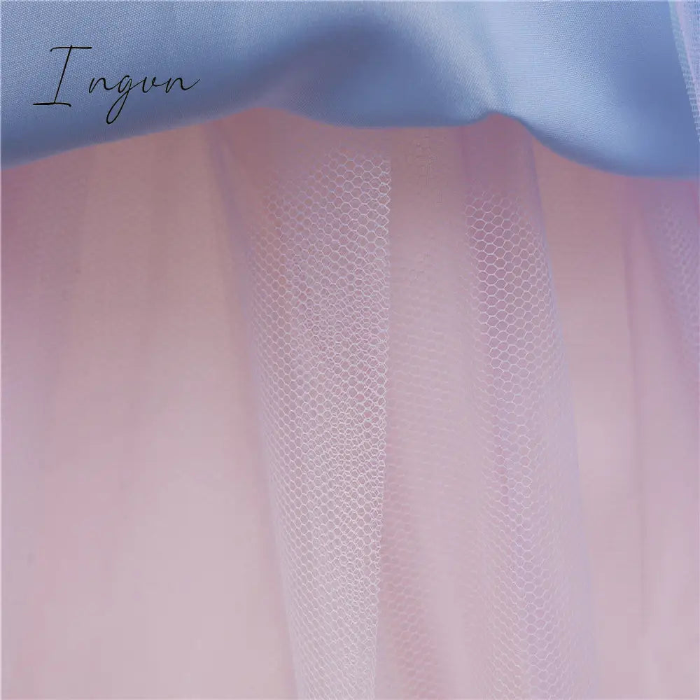 Ingvn - Girls Ruffles Princess Dress For Kids Wedding Elegant Party Tutu Prom Gown Children