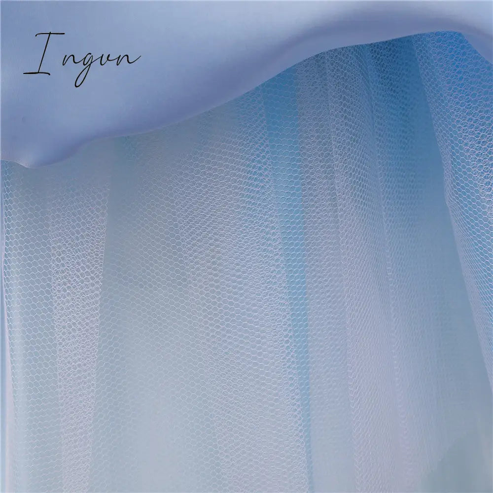 Ingvn - Girls Ruffles Princess Dress For Kids Wedding Elegant Party Tutu Prom Gown Children