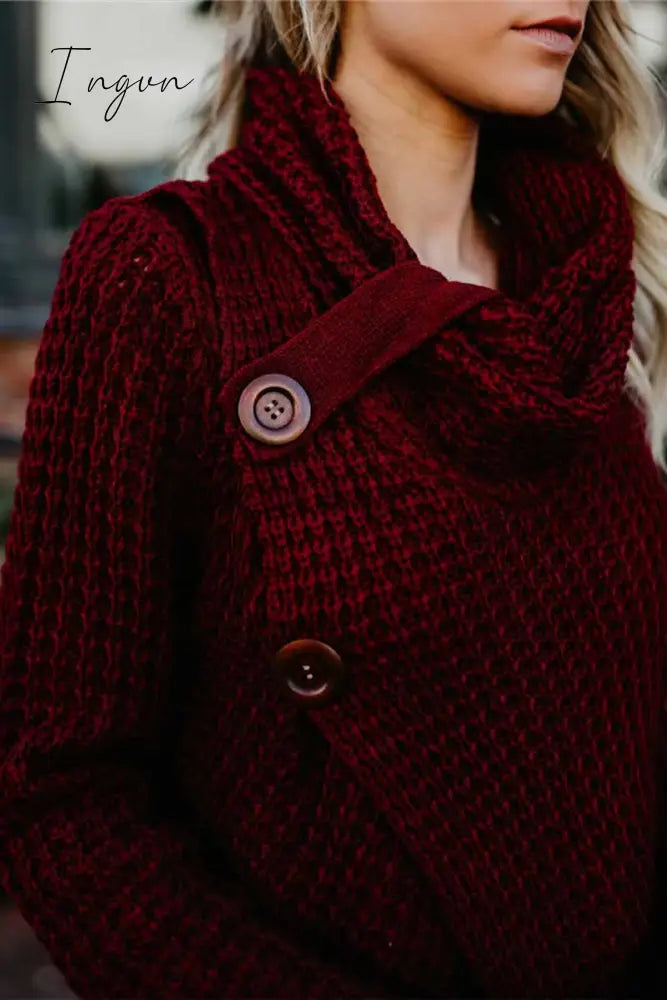 Ingvn - Irregular Winter Shawl Coat(6 Colors) Tops