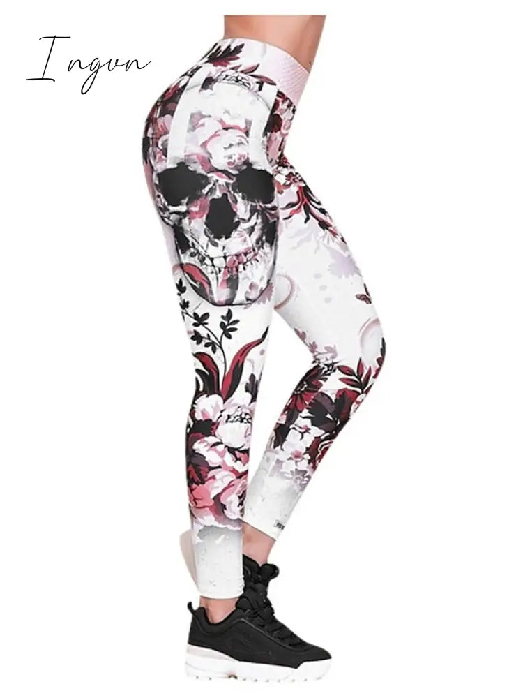 Ingvn - Multicolor Black Pink Halloween Print S M L Xl Xxl