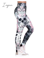 Ingvn - Multicolor Black Pink Halloween Print S M L Xl Xxl /