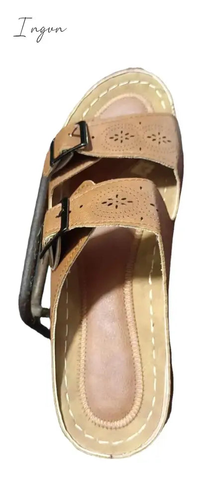 Ingvn - Sandals Women Summer 2024 Heels Wedges Shoes For Platform Sandalias Mujer Elegant Heel