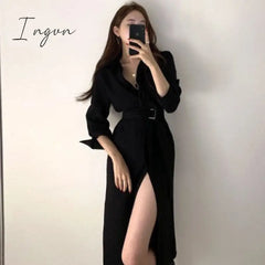 Ingvn - Summer Women’s Dress Shirt Long Evening Female Vintage Maxi Party Beach Women Dresses