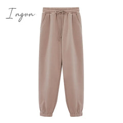 Ingvn - Toppies Womens Tracksuits Hooded Sweatshirts Autumn Winter Fleece Oversize Hoodies Solid