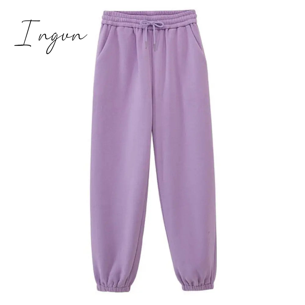 Ingvn - Toppies Womens Tracksuits Hooded Sweatshirts Autumn Winter Fleece Oversize Hoodies Solid