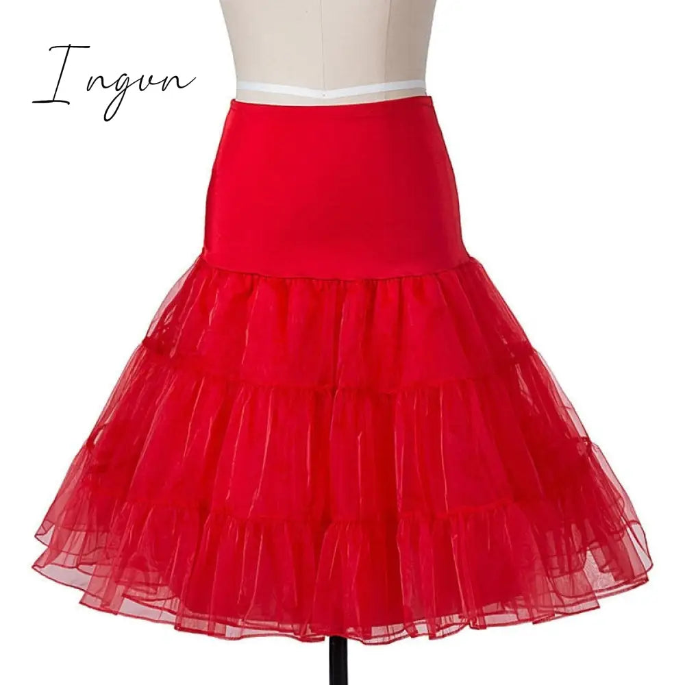 Ingvn - Winter Christmas Dresses Women 50S 60S Vintage Robe Swing Pinup Elegant Party Dress Long