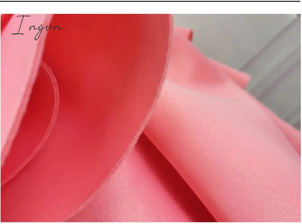 Ingvn - Women Bodycon Party Dress Long Flare Sleeves Cold Shoulder Ruffles Bowtie Elegant Slim