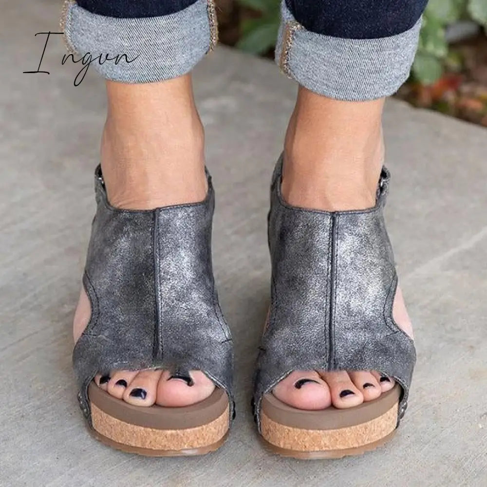 Ingvn - Women Fashion Comfy Wedges Sandals
