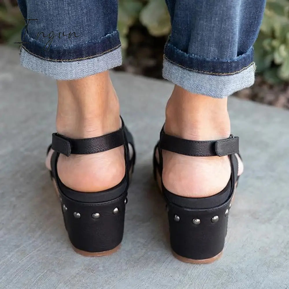 Ingvn - Women Fashion Comfy Wedges Sandals