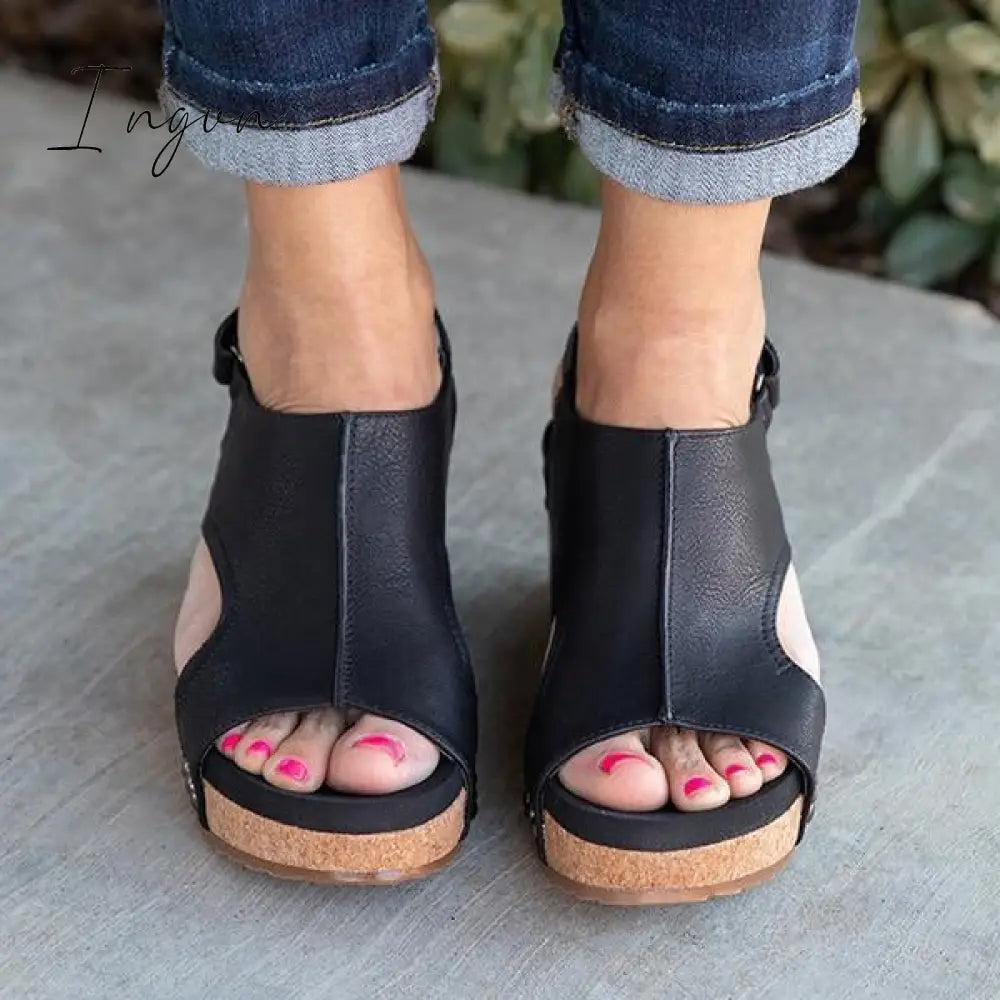 Ingvn - Women Fashion Comfy Wedges Sandals