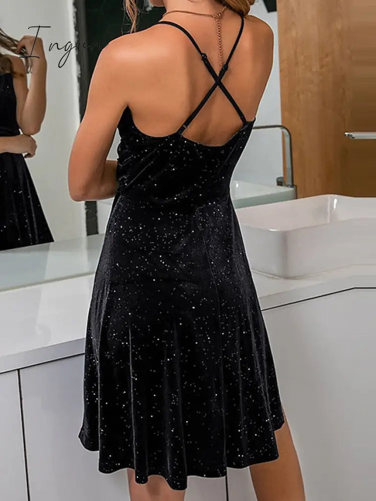 Ingvn - Women’s Loungewear Nightgown Nightshirt Dress Pure Color Fashion Hot Comfort Party