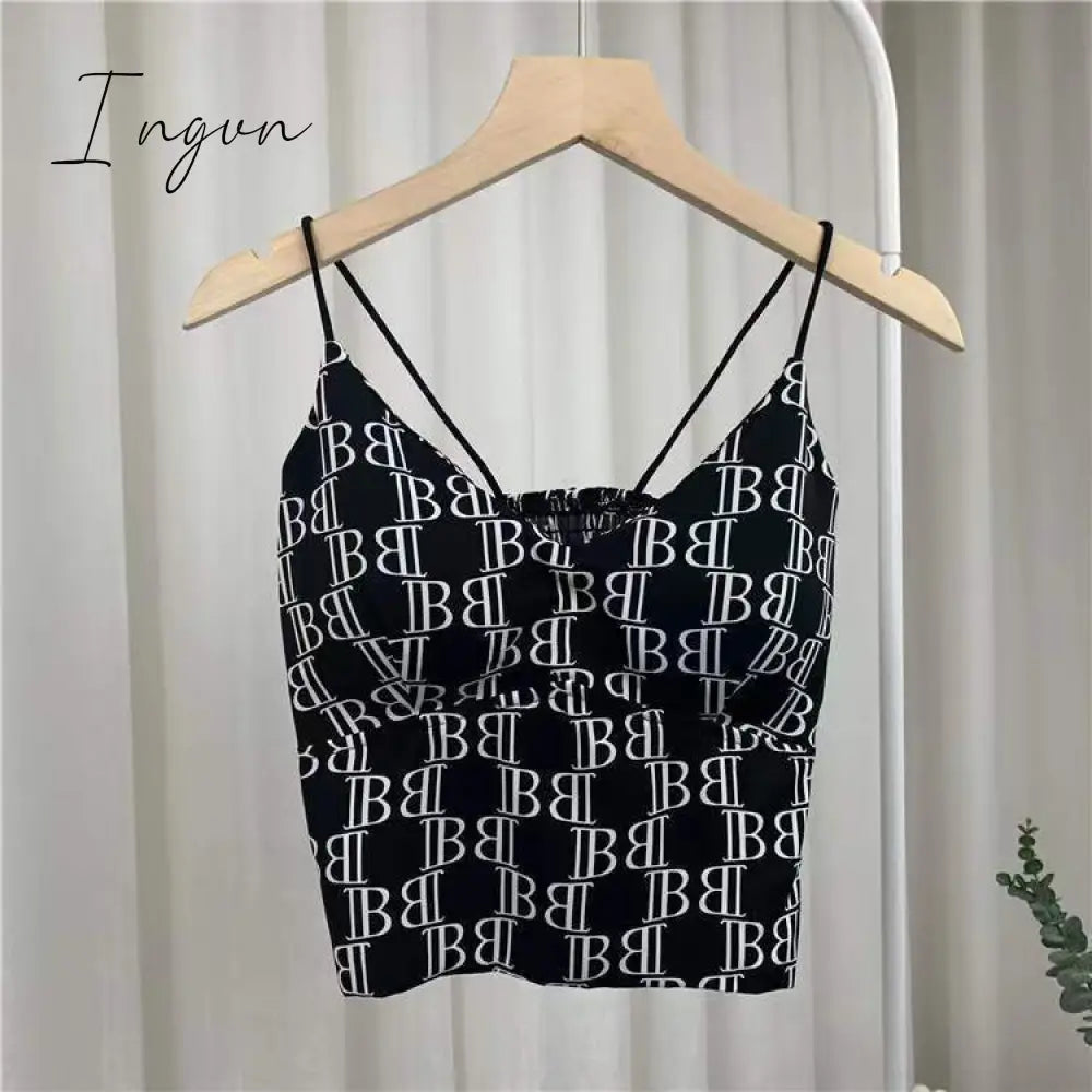Ingvn - Y2K Tops Women Corset Top Korean Fashion Leopard Crop Camis Streetwear Sexy Tank Coquette